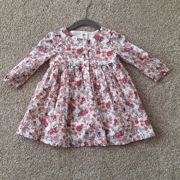 Oshkosh Floral Long Sleeve Dress 9months - Picture 1 of 3